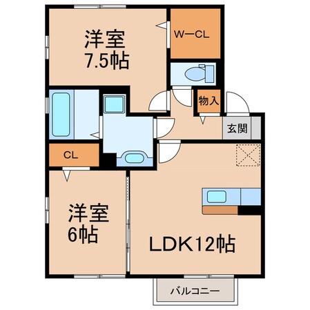 パリⅤの物件間取画像